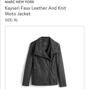 Faux Leather Moto Jacket